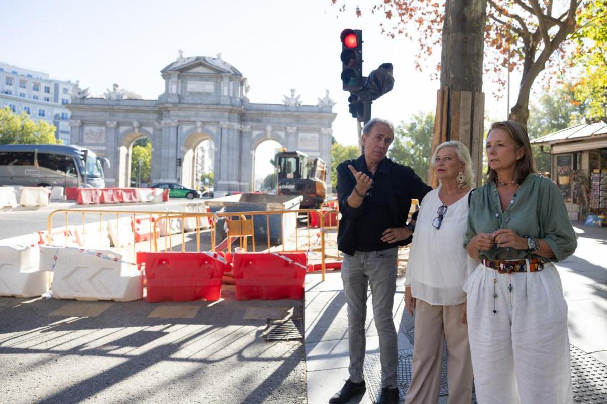Visita a las obras del entorno de la Puerta de Alcalá.