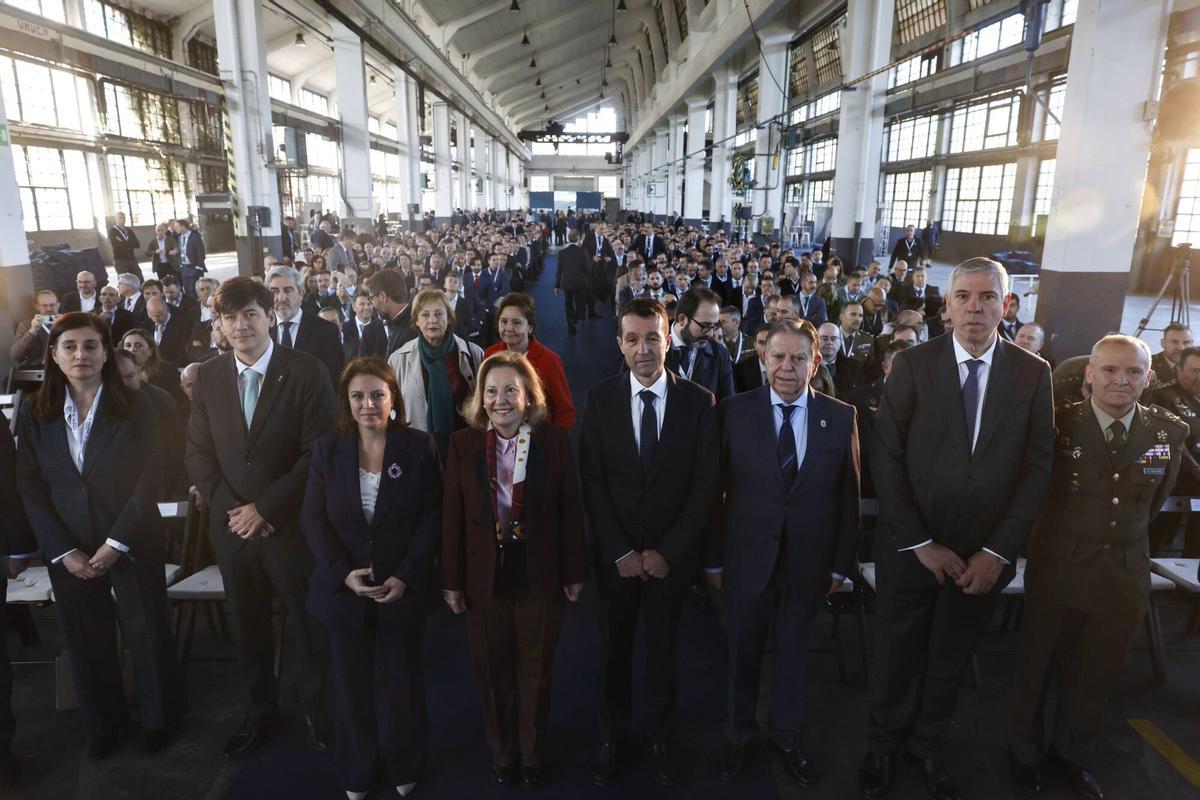 III Encuentro del Ecosistema de la Industria Nacional de Defensa centrado en el Corredor Norte, organizado por Indra en la Fábrica de Armas de La Vega, en Oviedo.