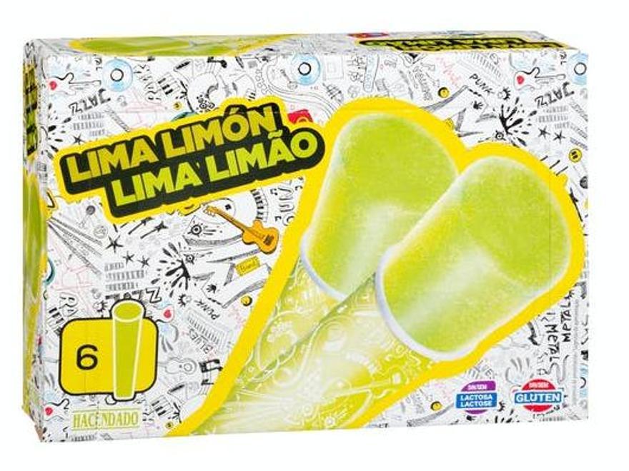 El helado de lima limón.