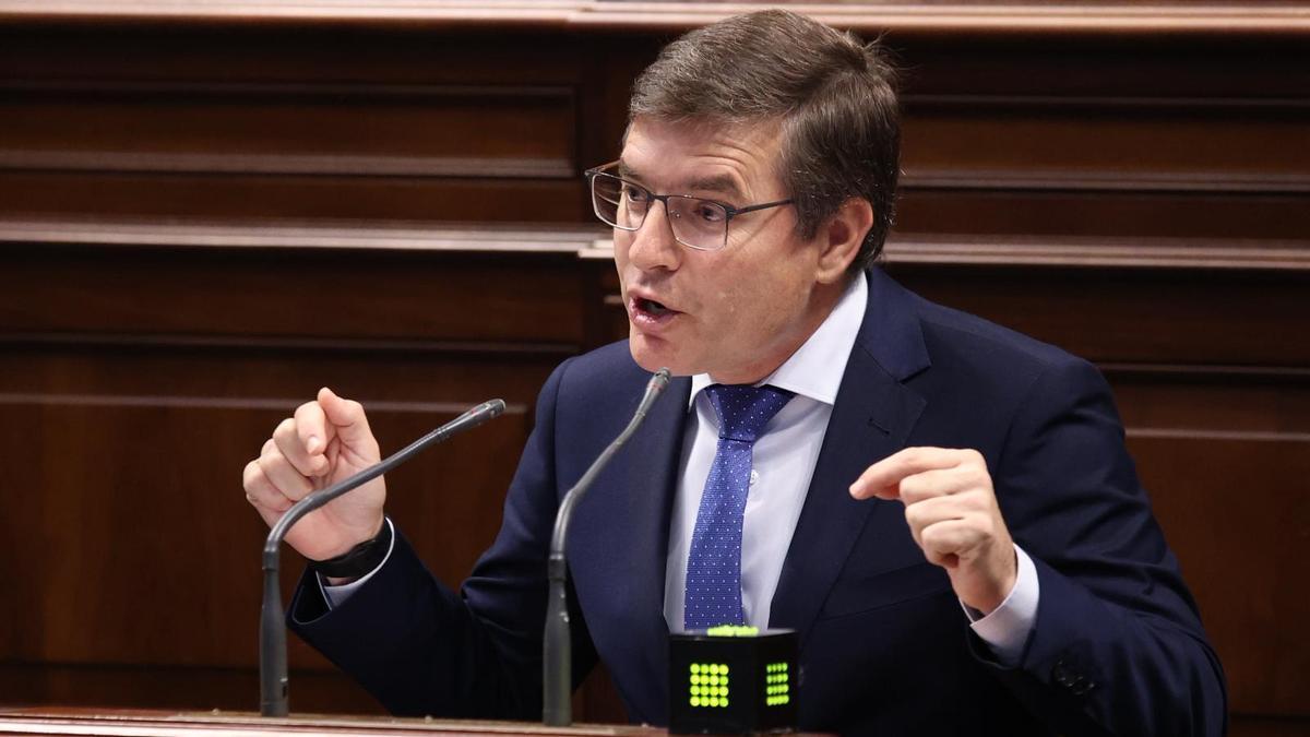 Nicasio Galván (Vox) urante su intervención