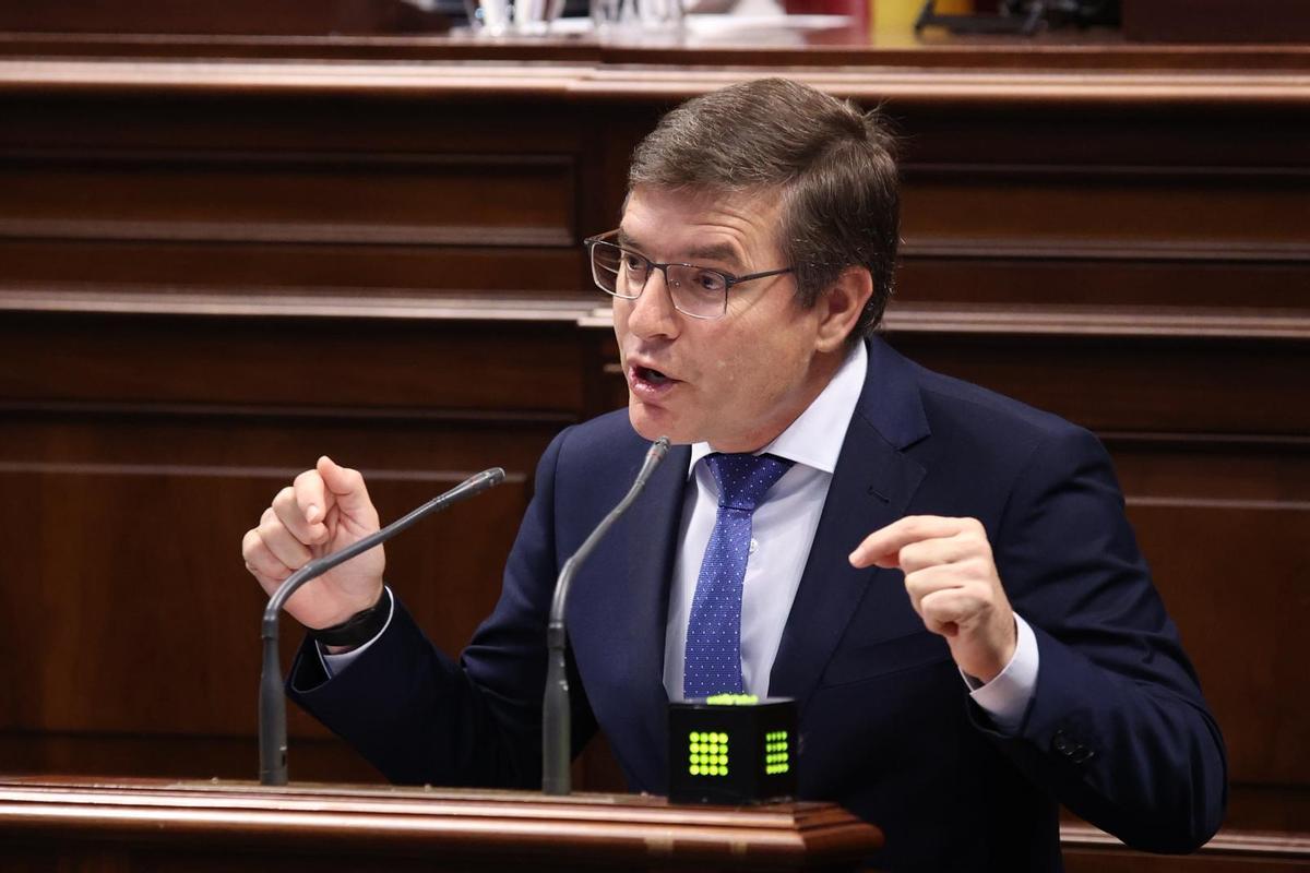 Nicasio Galván (Vox) urante su intervención