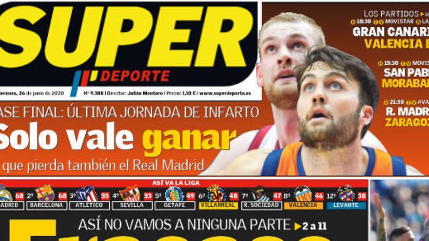 Esta es la portada de SUPER de este viernes