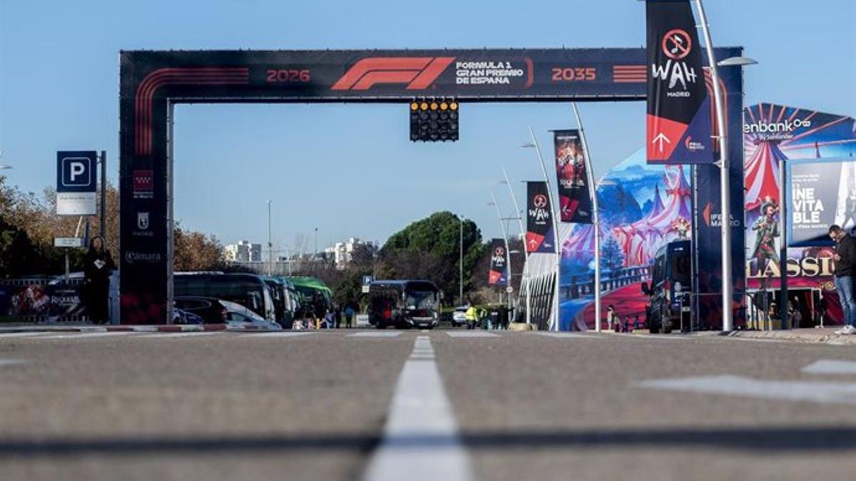 Archivo Arco de salida que tendrá el Gran Premio de España de Fórmula 1, en IFEMA Madrid, a 5 de diciembre de 2024, en Madrid (España).