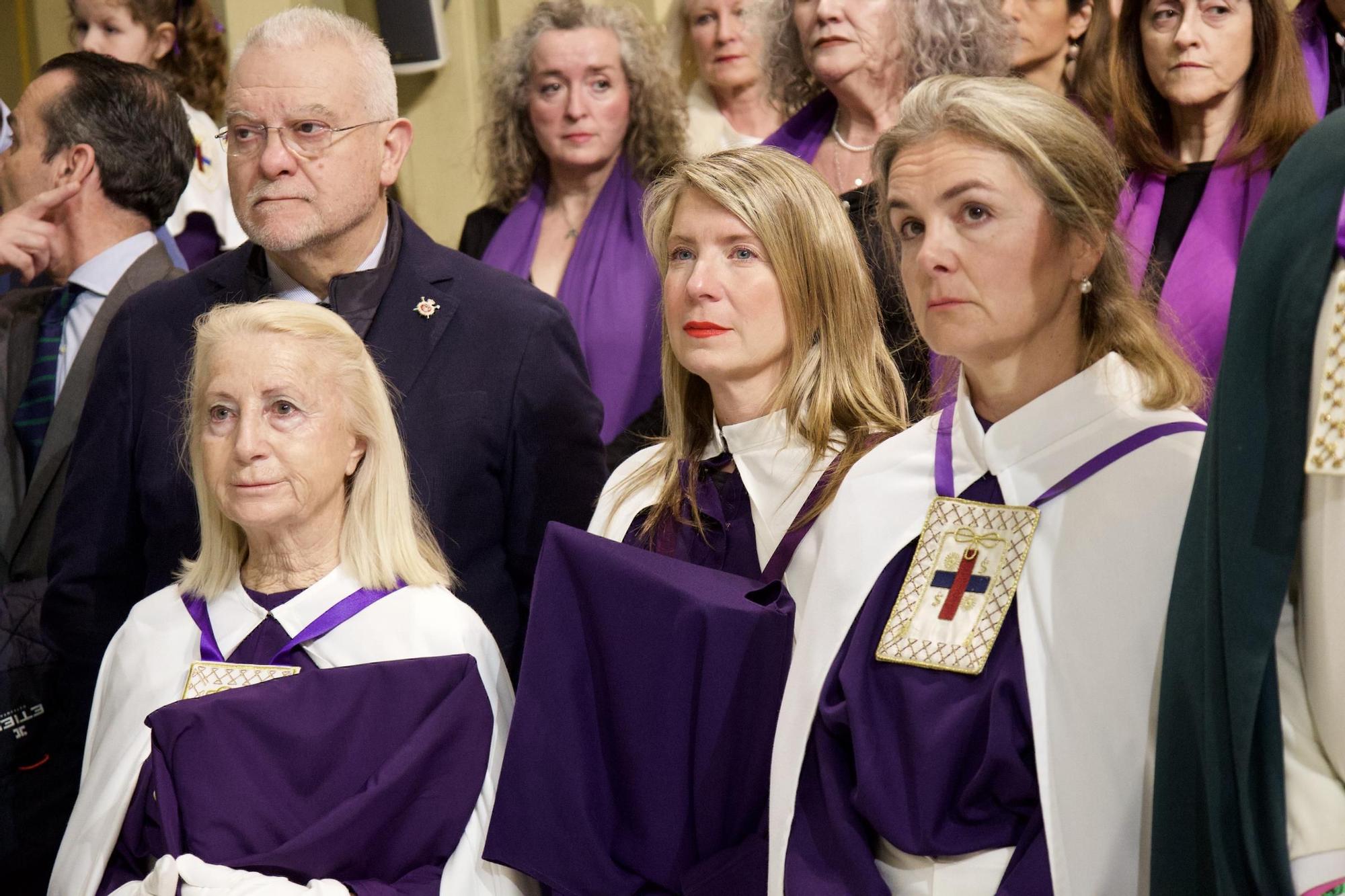 Así 'procesionó' la Hermandad del Rescate dentro de San Juan Evangelista de Murcia