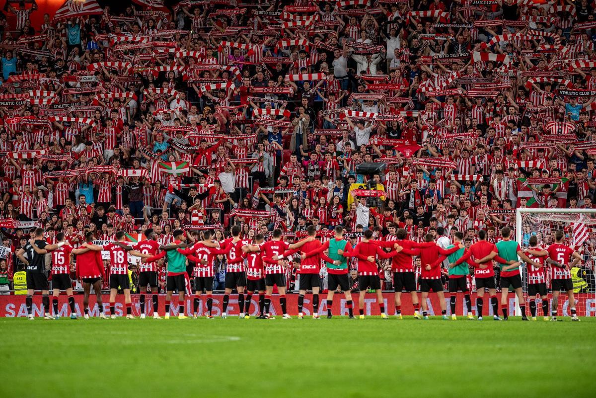 El Athletic, con su afición