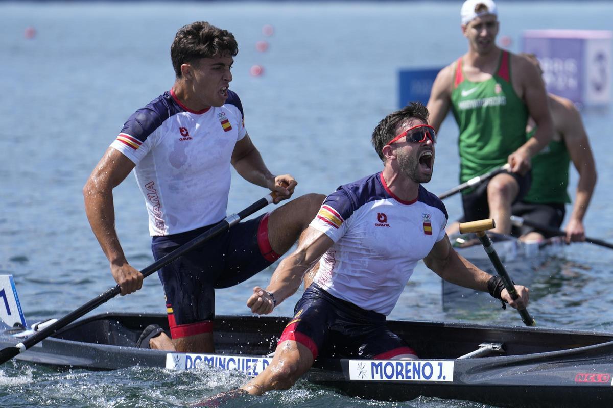 Joan Antoni Moreno y Marcus Cooper, medallas de bronce en C2 500 y K4 500
