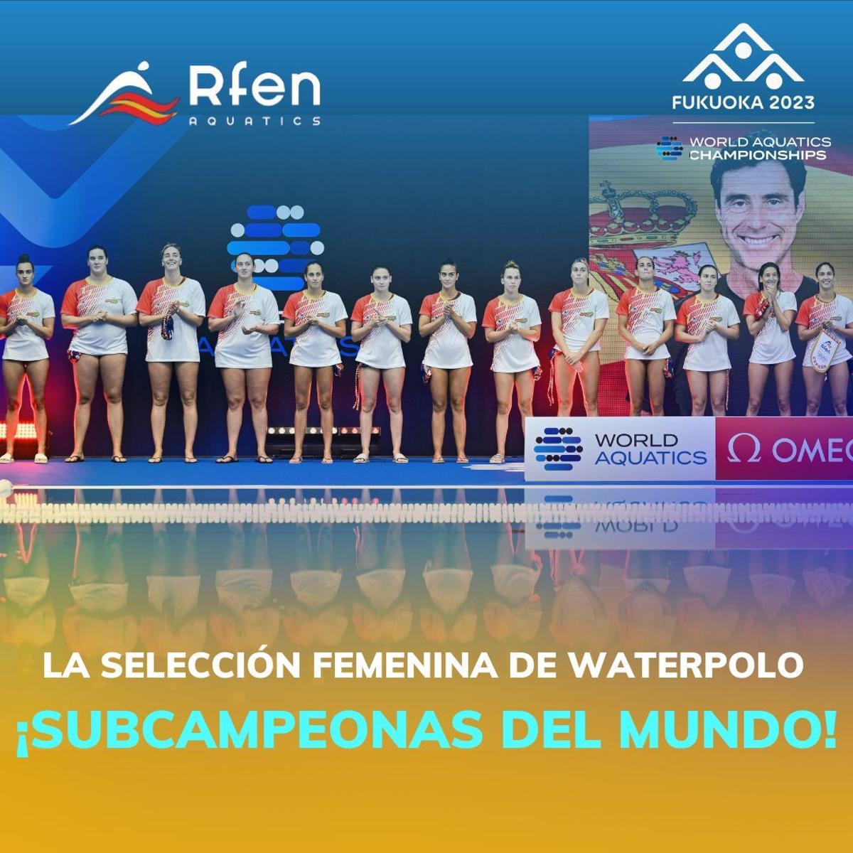 La selección española femenina de waterpolo se ha proclamado subcampeona del mundo en Fukuoka tras caer ante Países Bajos.