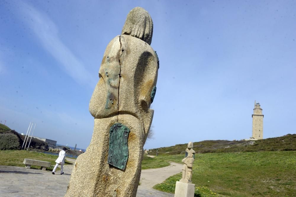 Esculturas del parque de la Torre pierden piezas