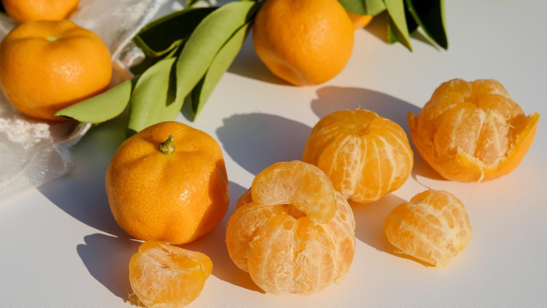 Varias mandarinas.