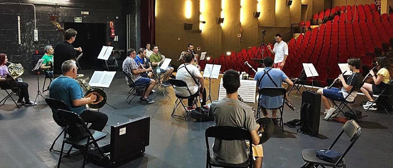 Primer ensayo presencial posconfinamiento de la Banda Sinfónica.