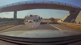 Una conductora circula en sentido contrario más de ocho kilómetros por la autovía A-49