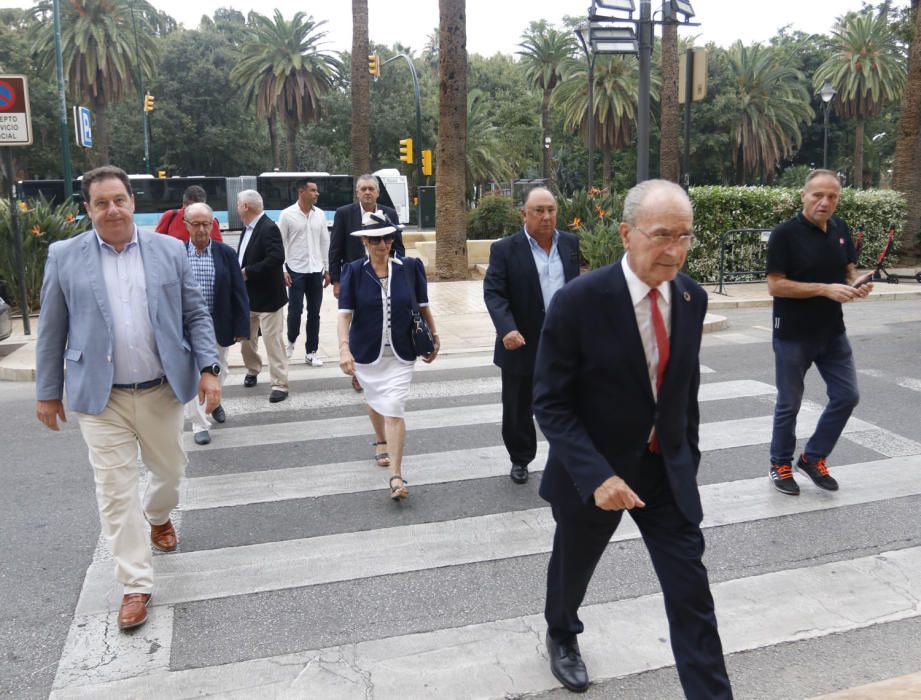 Reunión por el futuro del Málaga CF en el Ayuntamiento