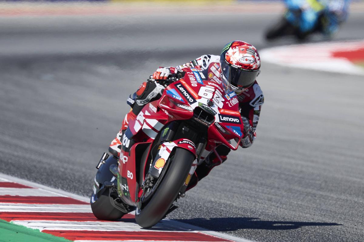 Carrera del sábado Sprint Moto GP Foto: Dani Barbeito Circuit Barcelona Montmeló Gran premio de Catalunya 2026 Ganador Àlex Márquez, segunda posición para Pedro Acosta y tercera posición Fabio Di Giannantonio