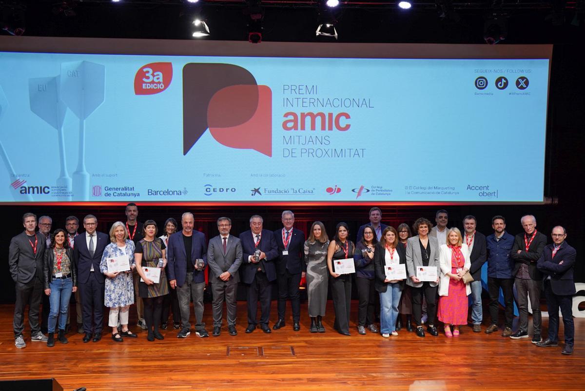 Fotografia de grup dels premiats