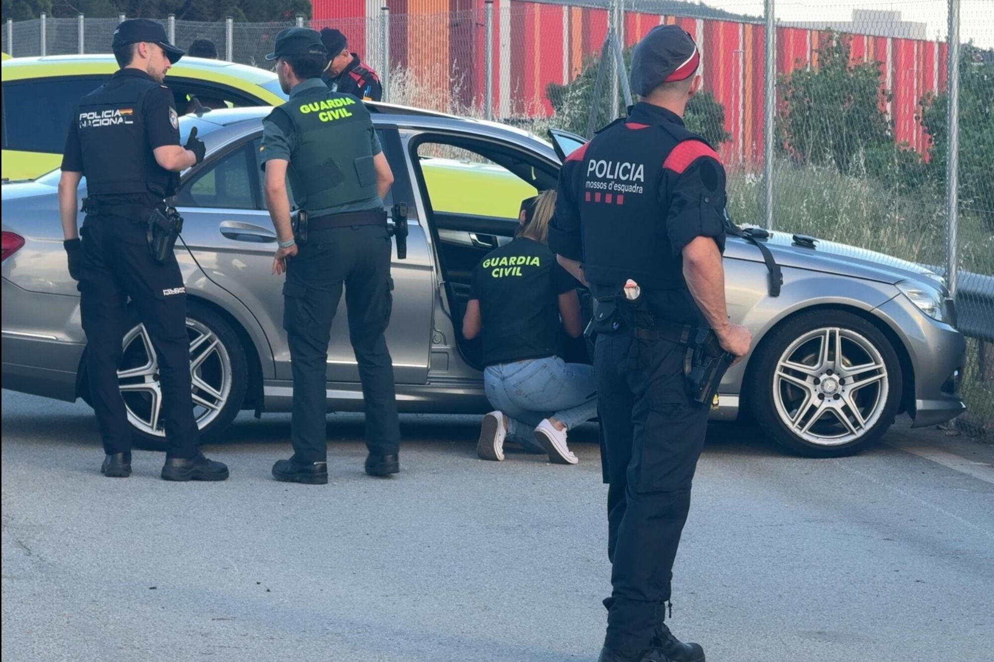 Els cossos de seguretat cooperant a la Jonquera
