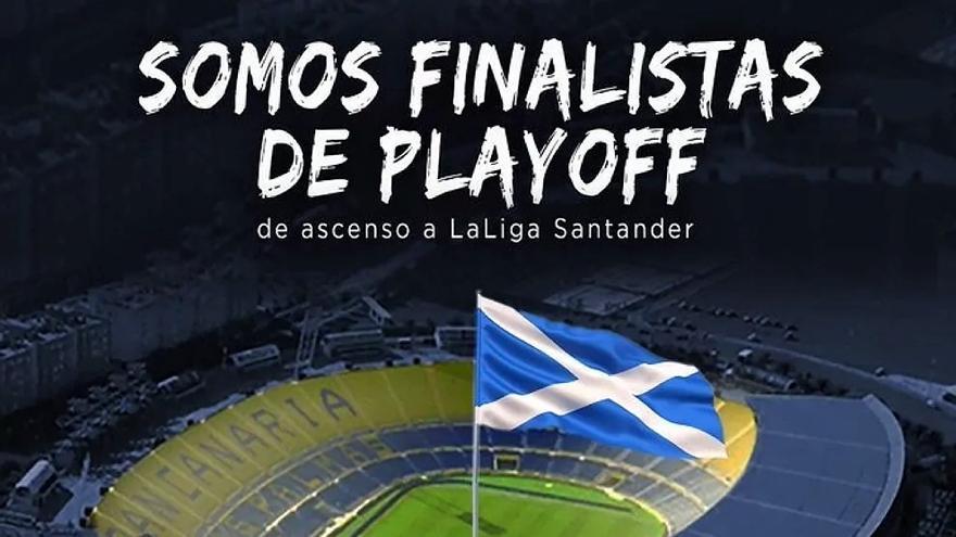 Publicación del CD Tenerife tras eliminar a la UD el 4 de junio.