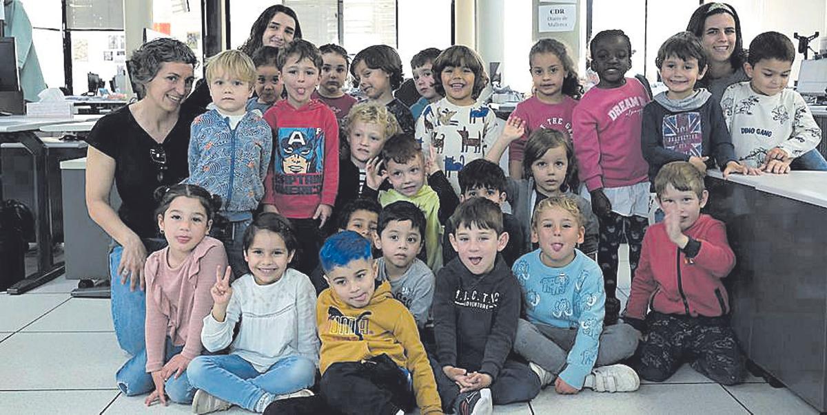 Alumnos del Colegio Pintor Joan Miró visitan Diario de Mallorca