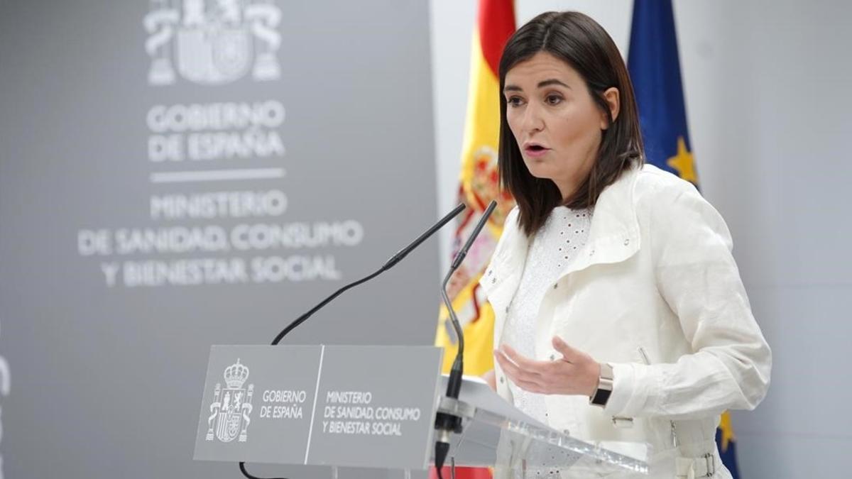 La ministra de Sanidad, Carmen Montón