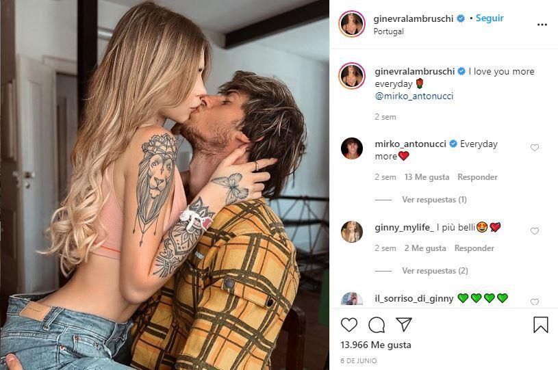 Fotos: Ginevra Lambruschi y Mirko Antonucci, despedido por 'instagramer'