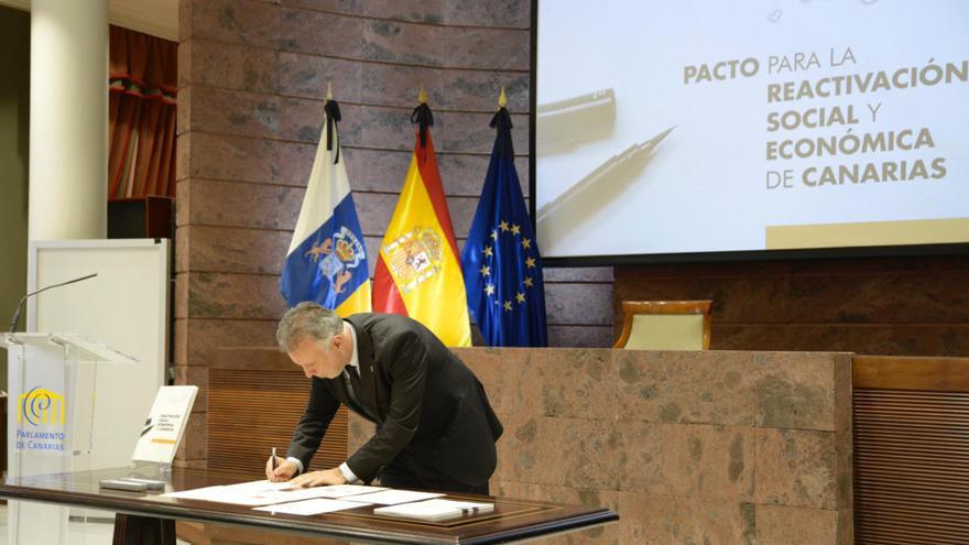 El pacto de reconstrucción de Canarias prevé movilizar 18.500 millones.