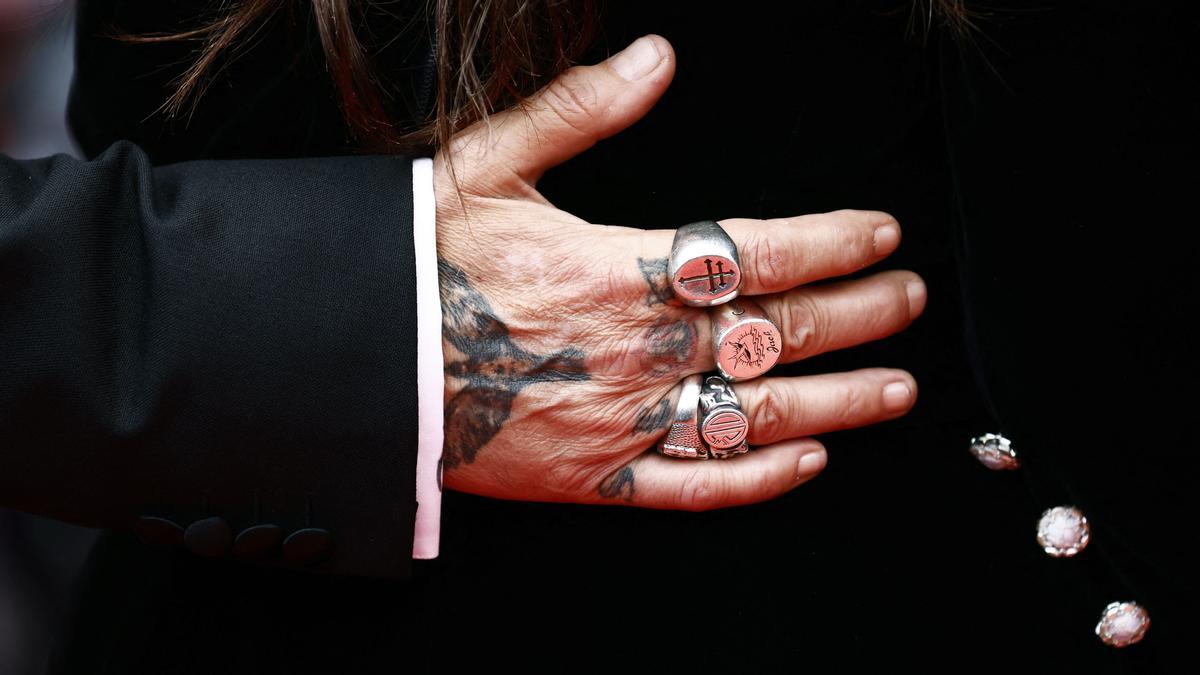 La mano de Johnny Depp 