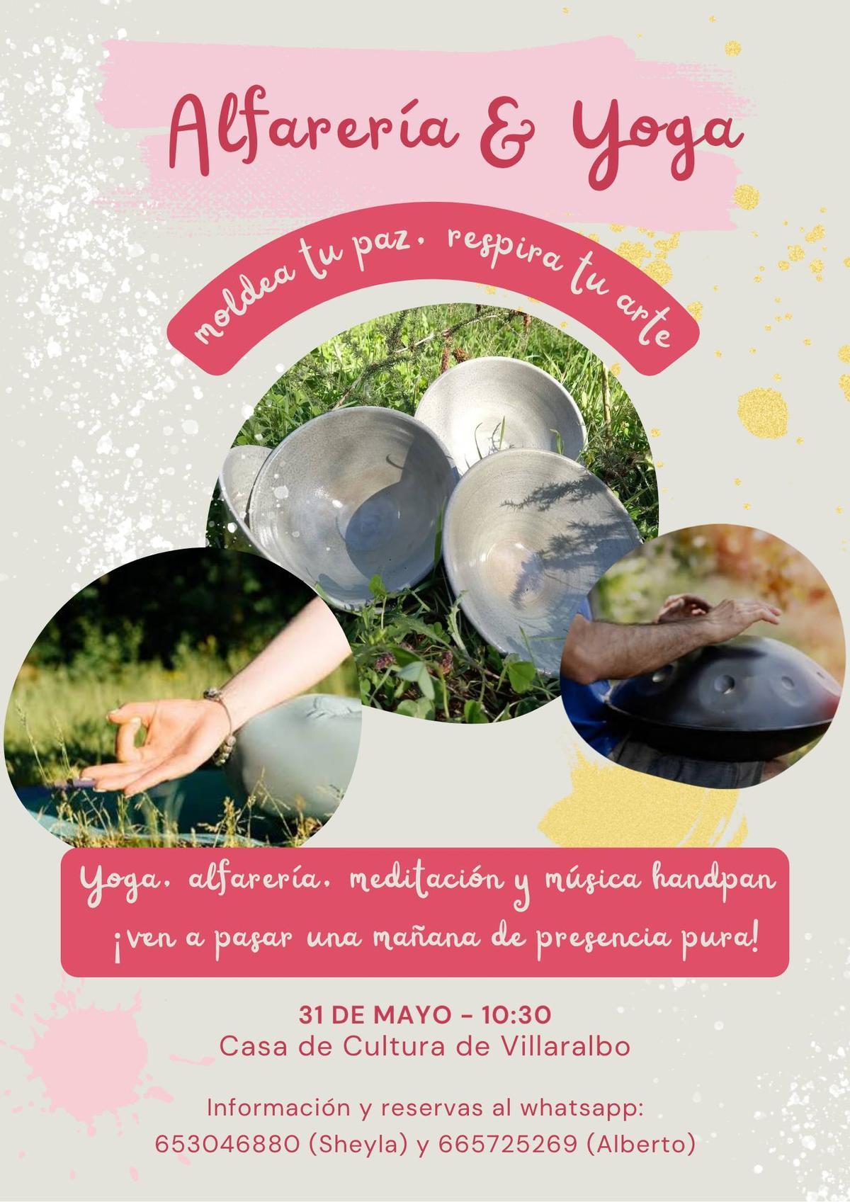 Jornada de alfarería y yoga en Villaralbo.