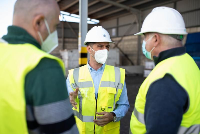 Visita del consejero de Transición Ecológica del Cabildo, Javier Rodríguez, al PIRS