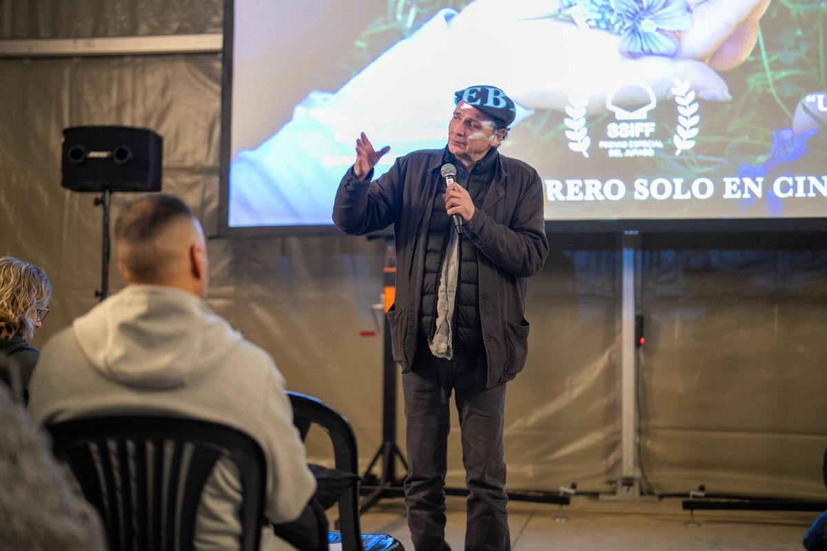 José Luis Guerín presenta 'Historias del buen valle', en Vallbona, el viernes pasado