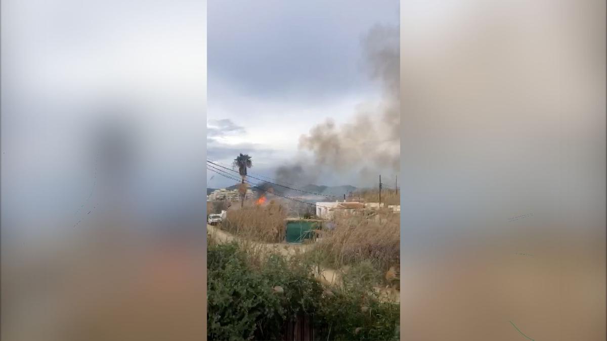 Incendio en ses Feixes de Talamanca