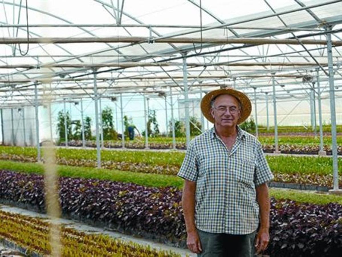 Activista 8 Josep Pàmies, en su finca de Balaguer, el pasado sábado.