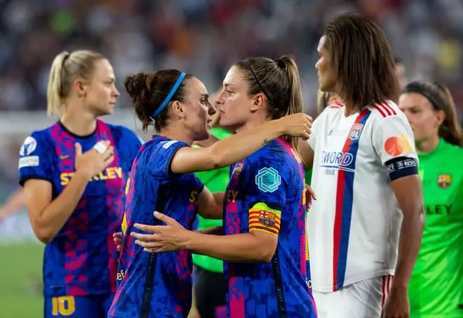 La cara más dura de la derrota: Así acabaron las jugadoras tras caer ante el Lyon