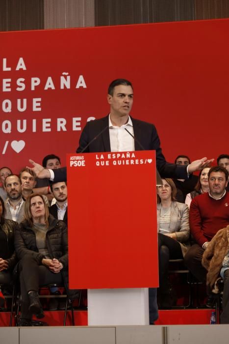 Mitín de Pedro Sánchez en Gijón