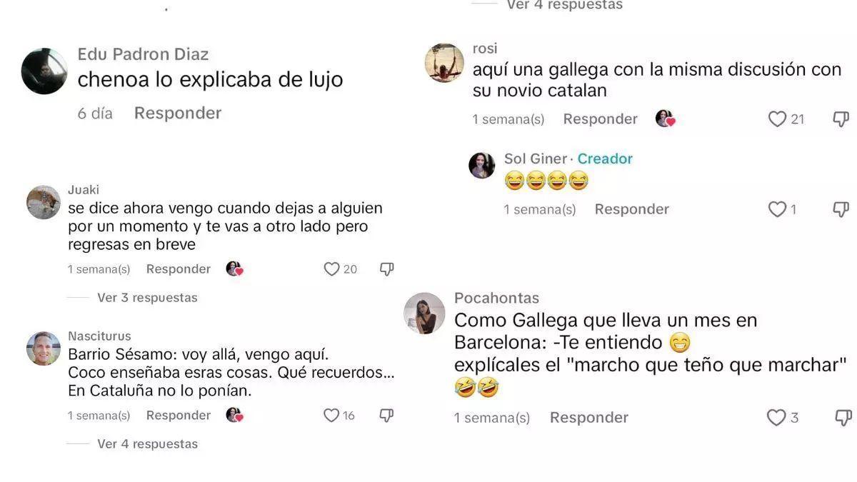 Algunas de las reacciones al vídeo.