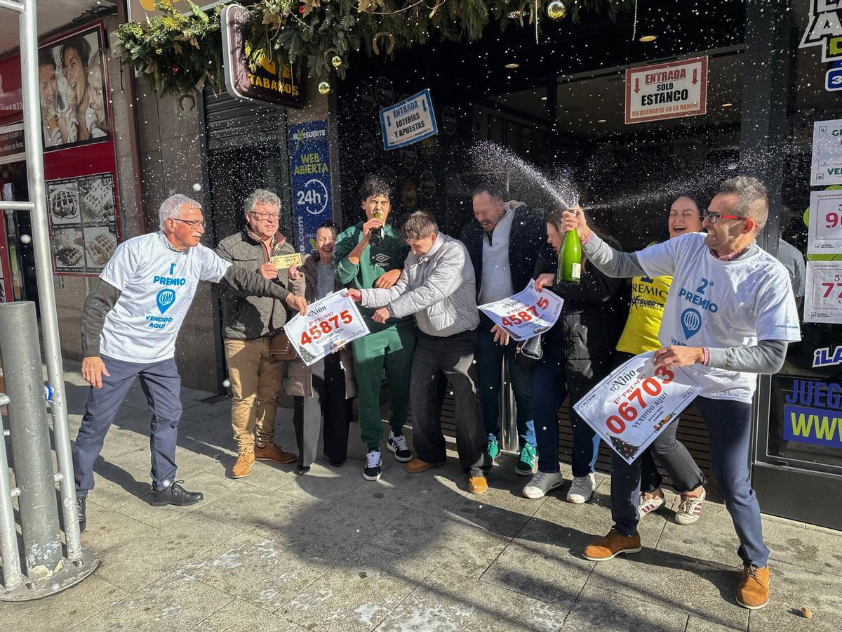 El X de la Suerte, en O Porriño, vendió un décimo del primer premio y 320 del segundo