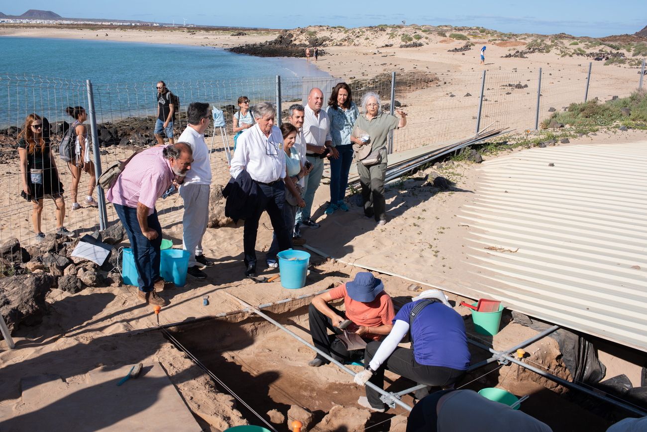 Retoman los trabajos en el yacimiento arqueológico Lobos I