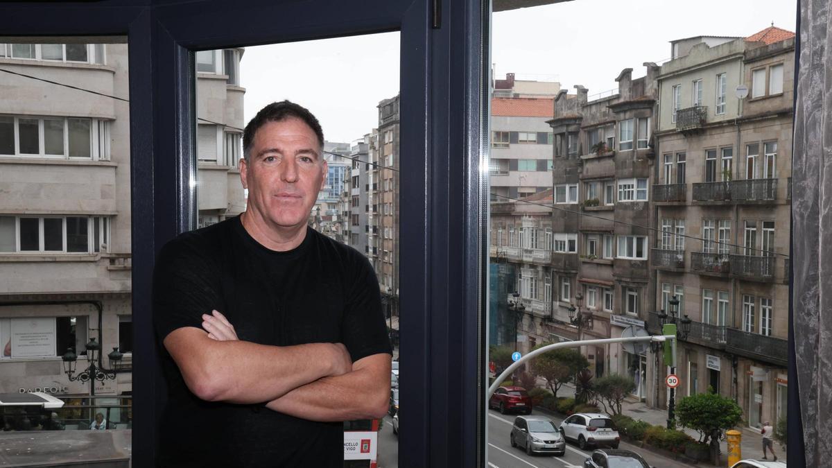 Eduardo Berizzo, durante su reciente visita a Vigo.