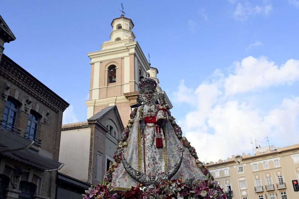 Primer tramo de la Romería de Murcia, en imágenes