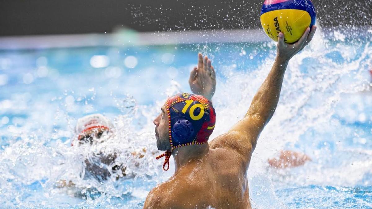 La selección de waterpolo arrancó con exhibición en Budapest