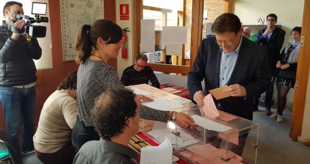 Los candidatos a la Presidencia de la Generalitat Valenciana votan en el 28A
