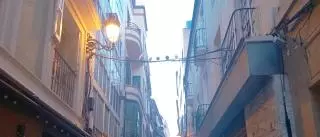 La calle Santa María, antes que el Plan Litoral