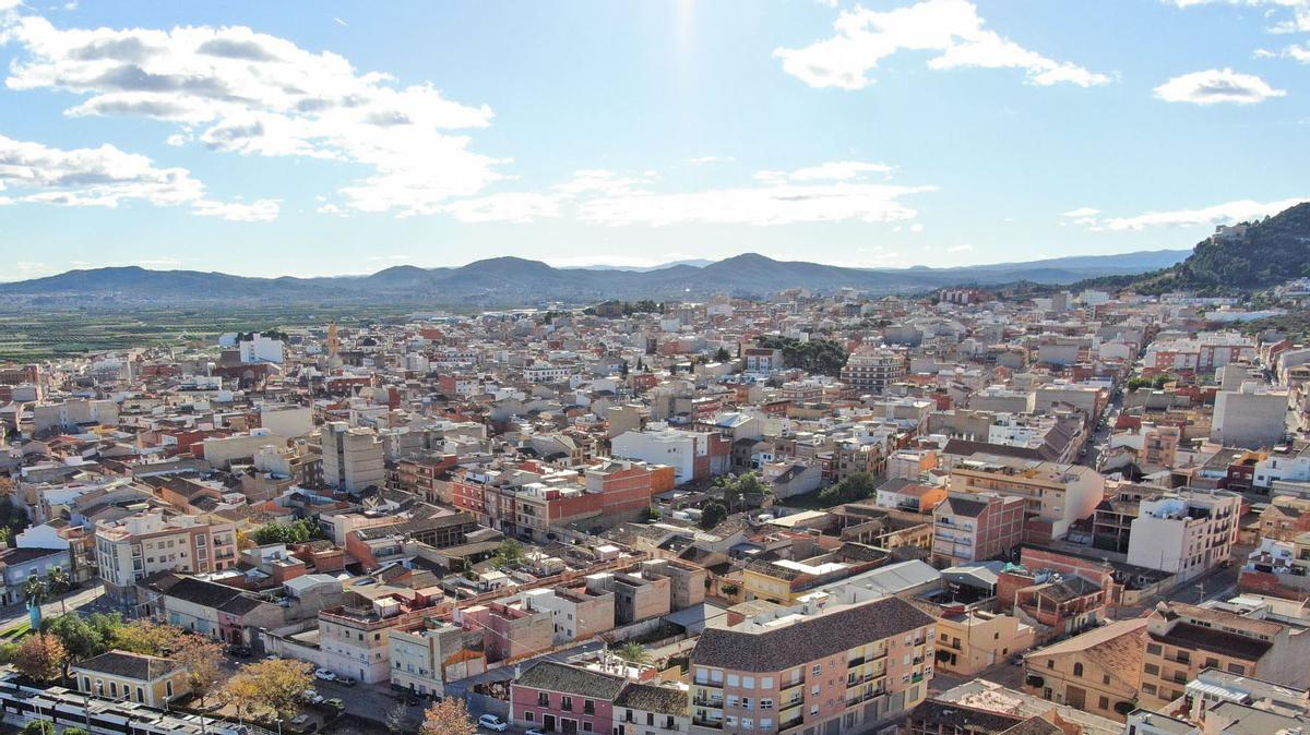 Vista aérea de Benaguasil.
