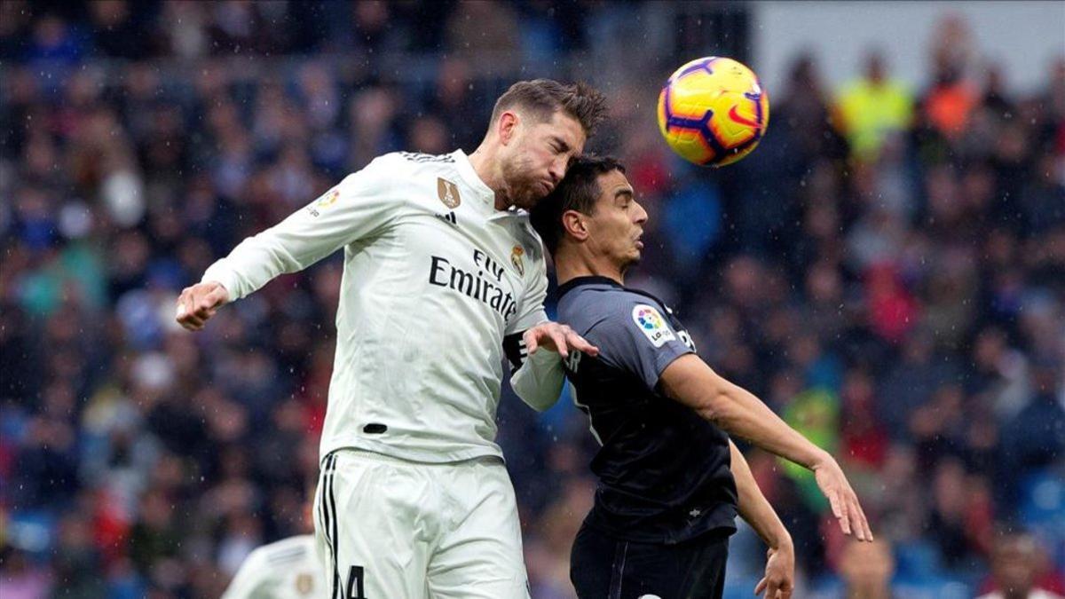 Sergio Ramos tuvo poco trabajo ante Ben Yedder