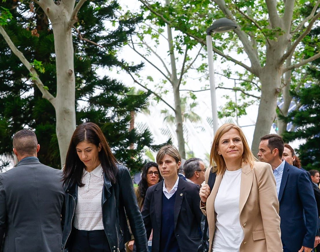 Pilar Bernabé declara en la Ciudad de la Justicia en la instrucción de la dana