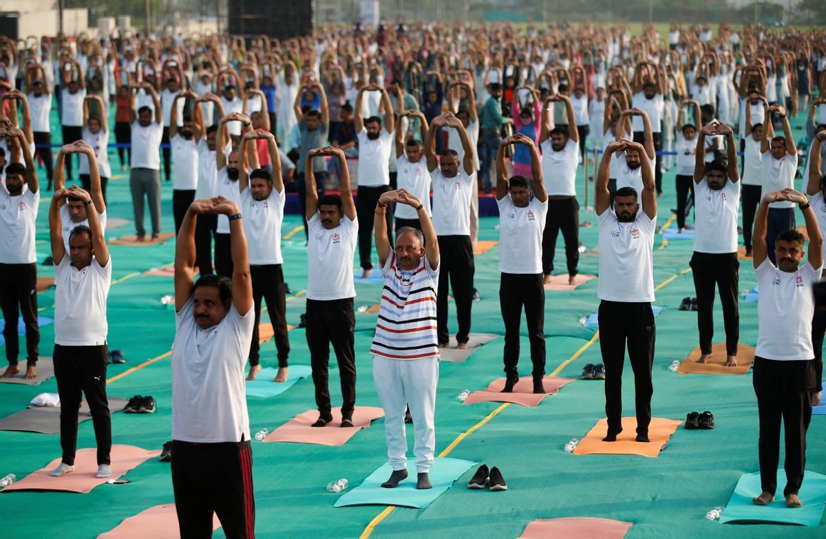 Día Internacional del Yoga en la India