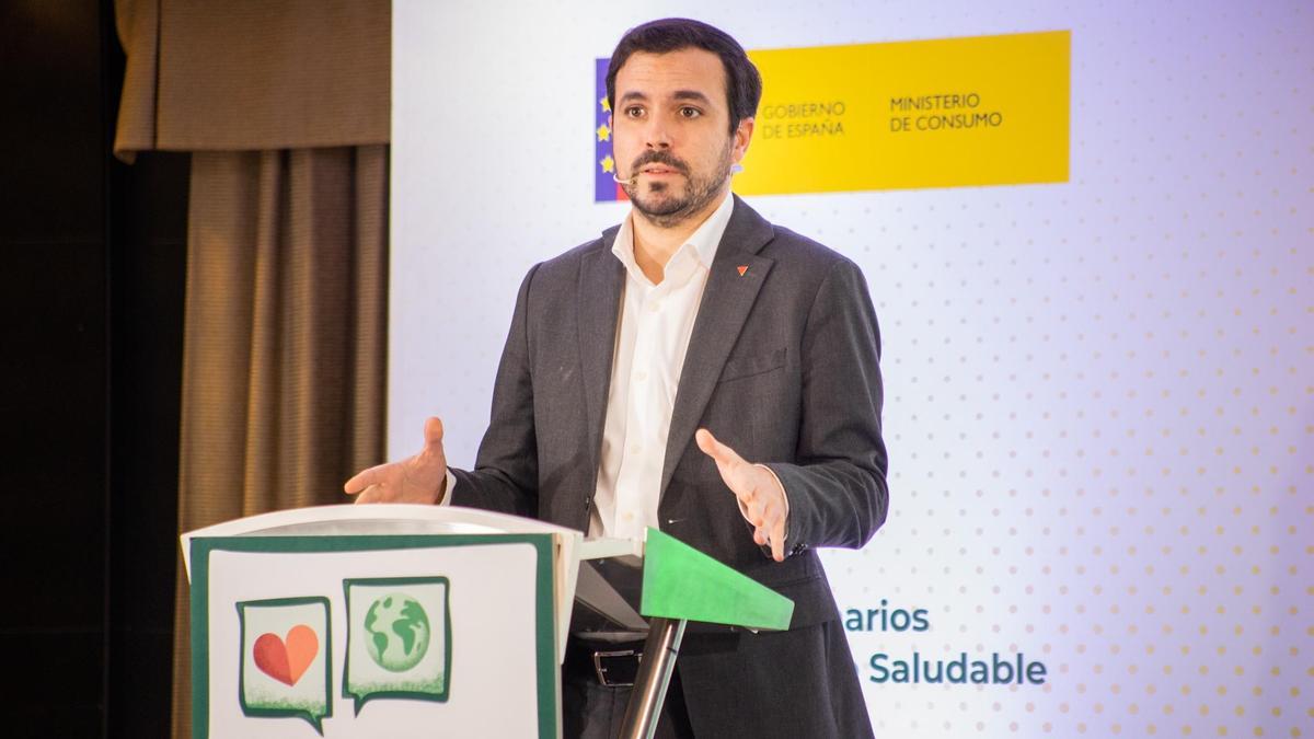 El ministro de Consumo, Alberto Garzón.