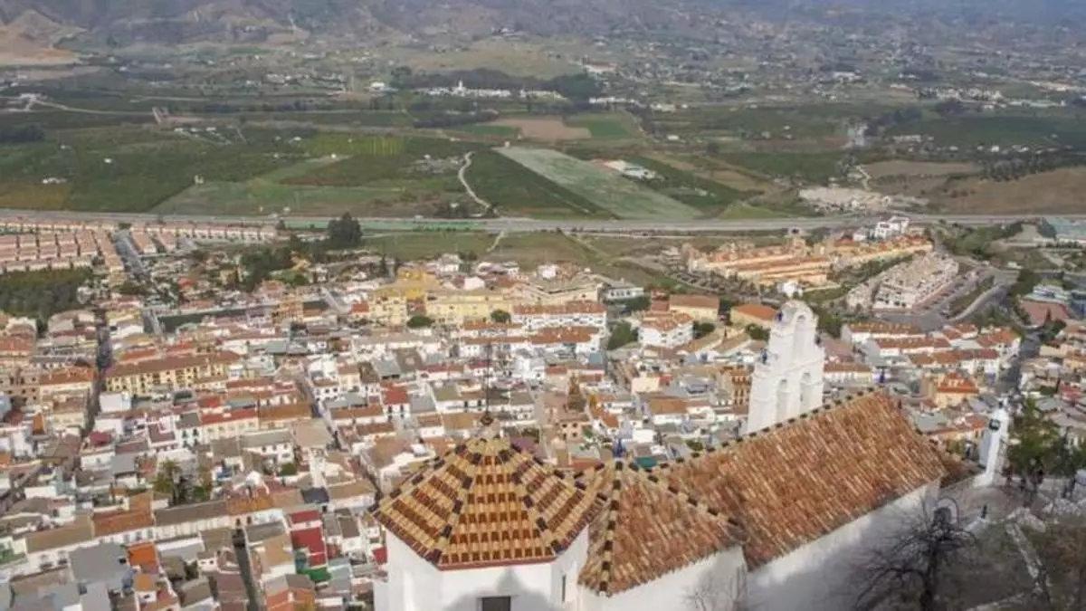 Vista general de Cártama donde ha sido hallado el cuerpo sin vida de una mujer.
