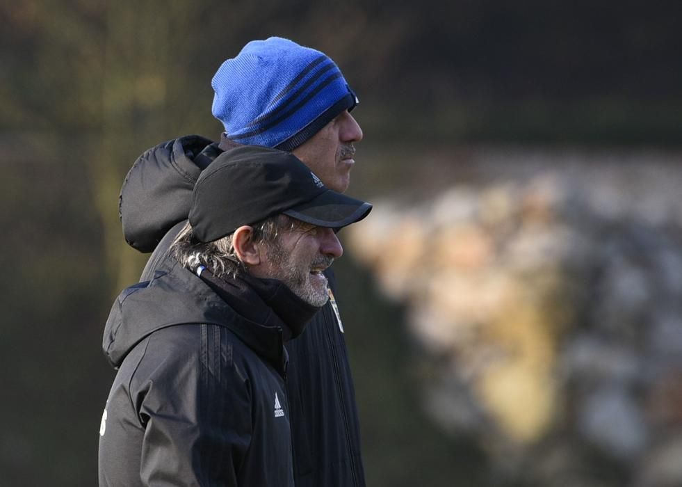 Entrenamiento del Real Oviedo en El Requexón