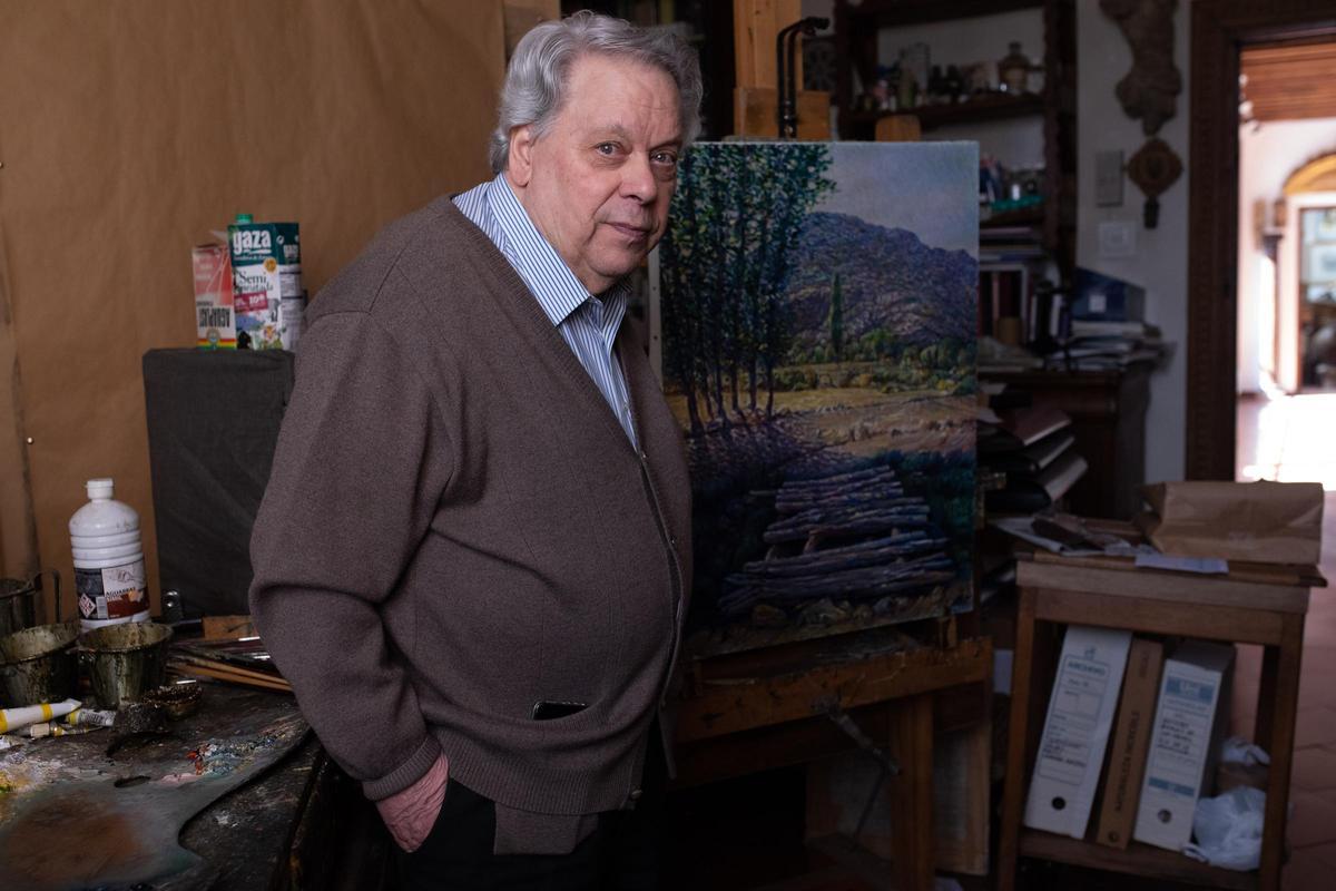 Antonio Pedrero en su estudio.