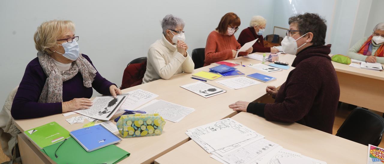 Alumnas del programa de Educación para mayores del Concello de Vigo.