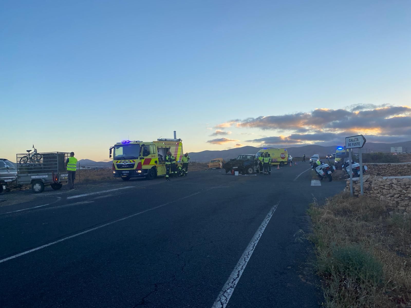 Herido grave un niño de seis años en Fuerteventura